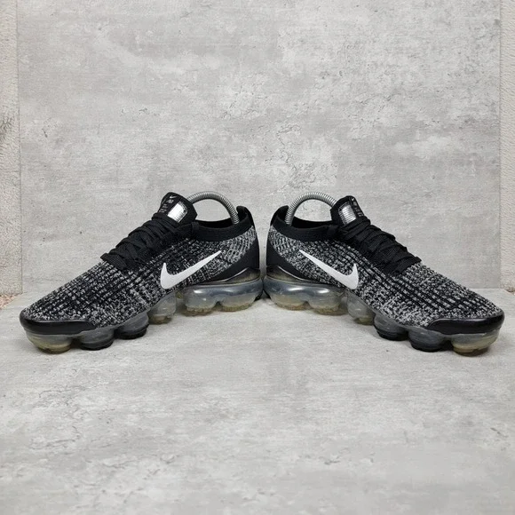 Nike Air Womens Running Shoes Size 8 VaporMax Flyknit 3 Oreo AJ6920-001 Sneakers - Picture 3 of 9